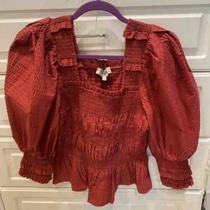 Sea NY  puff sleeve top NWT SIZE SMALL
